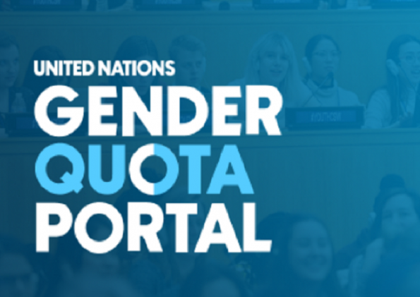 Gender Quota Portal home page 